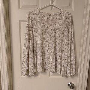 Ricki's Cream and Tan Patterned Blouse